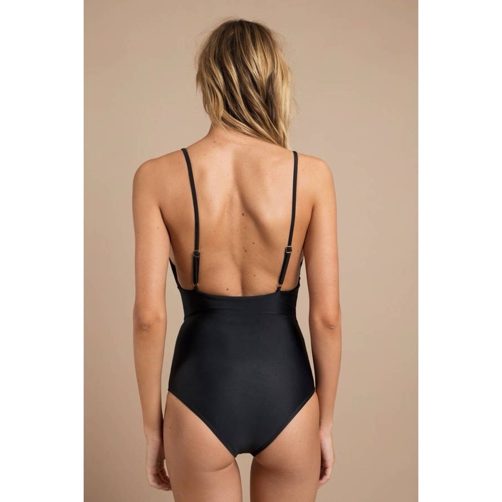 BEACH RIOT BRIDGET EMBELLISHED ONE PIECE SWIMSUIT - BLACK NWOT Size S - Picture 3 of 9